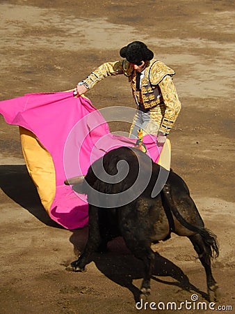 LIMA, NOV 2013: Spanish torero Padilla Editorial Stock Photo