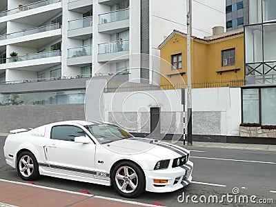 Ford Mustang GT500 5.0 parked in Lima Editorial Stock Photo