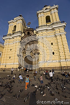 Lima - Peru - San Francisco Church Editorial Stock Photo