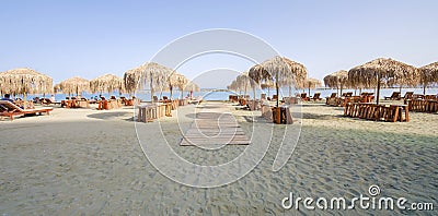 Limassol beach Neapoli, Cyprus Editorial Stock Photo