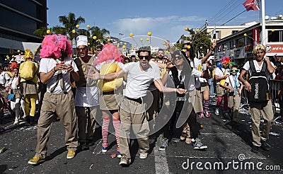 Limassol Carnival Parade Cyprus Editorial Stock Photo
