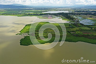 Limboto lake, Bulalo Limboto, Gorontalo Regency, Gorontalo, Indonesia Stock Photo