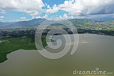Limboto lake, Bulalo Limboto, Gorontalo Regency, Gorontalo, Indonesia Stock Photo