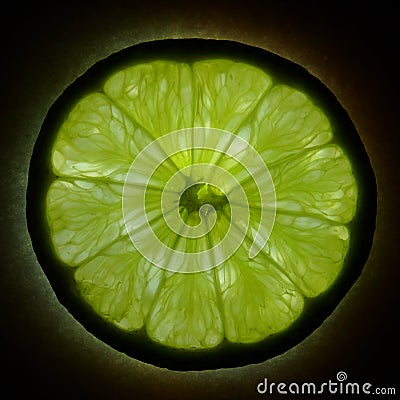 Lime citrus slice Stock Photo