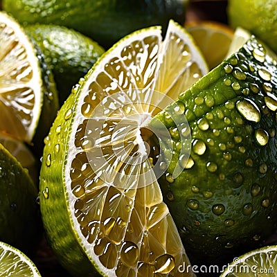 Lime fresh raw organic fruit Stock Photo