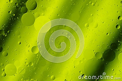 Lime Green Tones Abstract Hortizontal Design Background Rounds Stock Photo