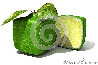 Lime and a half Stock Photo