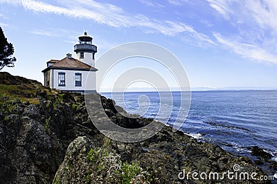 Lime Kiln Lighthouse Stock Photo