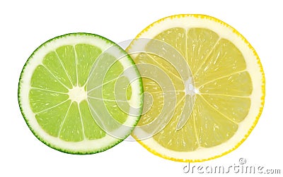 Lime and lemon Stock Photo