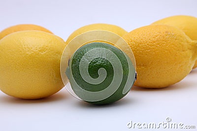 Lime and lemons Stock Photo