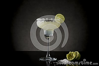 Lime Margarita cocktail Stock Photo