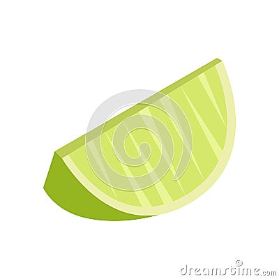 Lime isometric icon . Vector Illustration