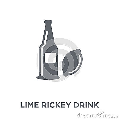 Lime Rickey drink icon from Drinks collection. Vector Illustration