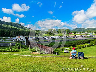 Lime Rock Park in Lakeville, CT Editorial Stock Photo