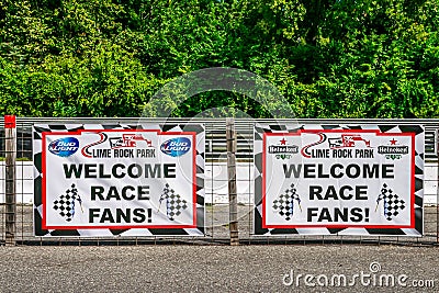 Lime Rock Park in Lakeville, CT Editorial Stock Photo