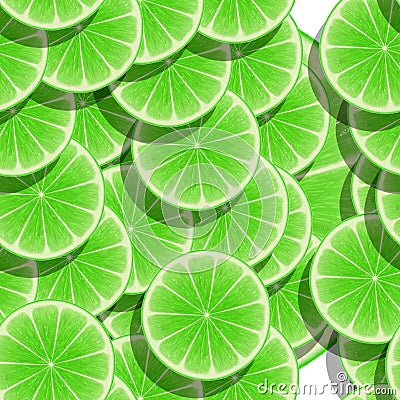 Lime slices Stock Photo