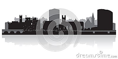 Limerick city skyline vector silhouette Vector Illustration