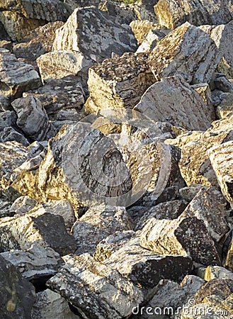 Limestone Boulders Stock Photo