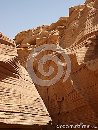 Limestone canyon in Sinai Peninsula Stock Photo