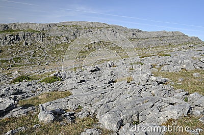 Limestone Cliffs Mullaghmore Stock Photo