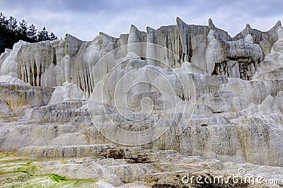 The limestone hill of Egerszalok Stock Photo