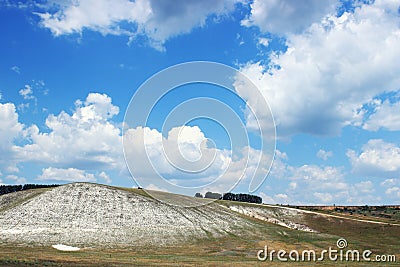 Limestone hill landscape Stock Photo