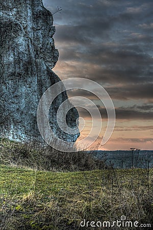 Limestone rock Stock Photo