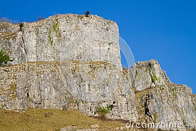 Limestone rock Cheddar Gorge Somerset Stock Photo