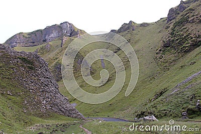 Limestone Valley Landscape Stock Photo