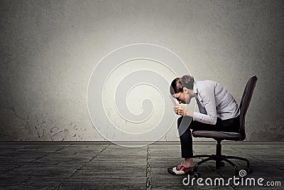 Limitations. Narrow minded woman working on laptop computer Stock Photo