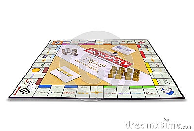Limited Edition Trump Monopoly Game Editorial Stock Photo