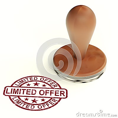 Limited Offer Stamp Showing Product Promotion Stock Photo