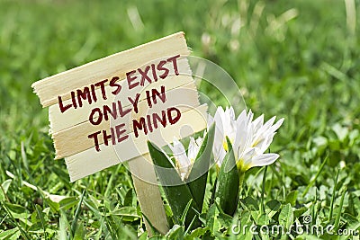 Limits exist only in the mind Stock Photo