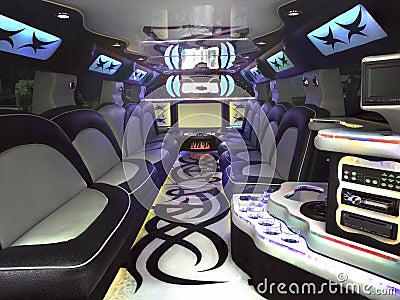 Limo Inside Stock Photo