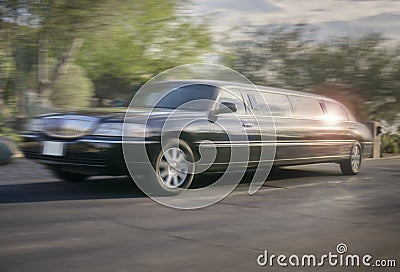 Limo Service Stock Photo