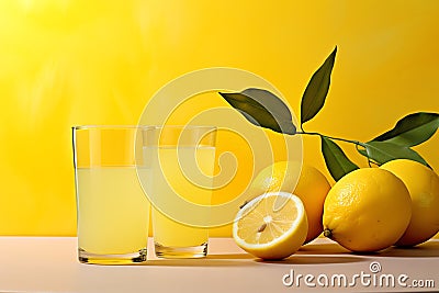 Limoncello Liqueur drink Stock Photo