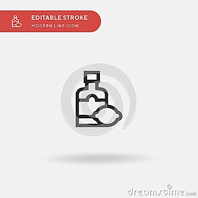 Limoncello Simple vector icon. Illustration symbol design template for web mobile UI element. Perfect color modern Vector Illustration