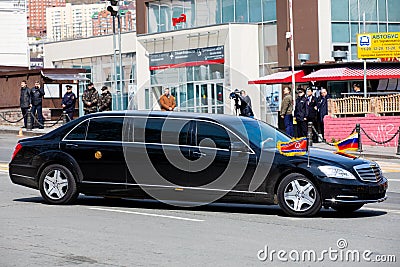 Limousine of the Secretary General of the Democratic Peopleâ€™s Republic of Korea Editorial Stock Photo