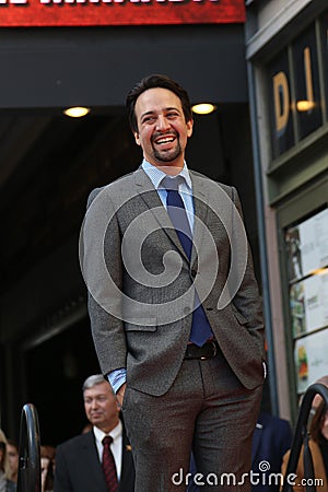 Lin-Manuel Miranda Star Ceremony Editorial Stock Photo