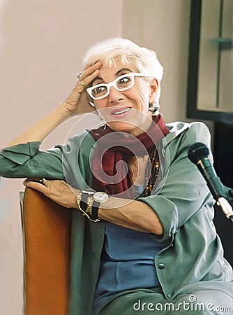 Lina Wertmuller in Jerusalem Editorial Stock Photo