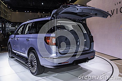 Lincoln Navigator shown at the New York International Auto Show Editorial Stock Photo