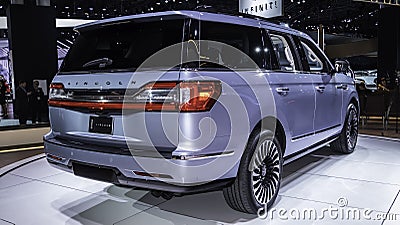 Lincoln Navigator shown at the New York International Auto Show Editorial Stock Photo