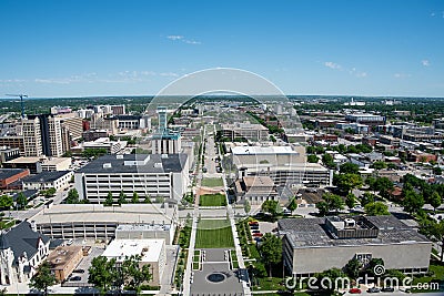 Lincoln, Nebraska, Cityscape Stock Photo