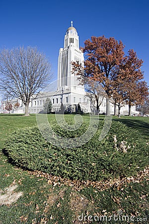 Lincoln, Nebraska - State Capitol Stock Photo