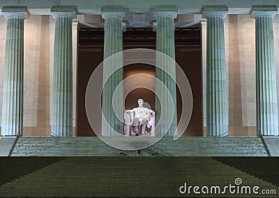 Lincoln Statue Washington DC Editorial Stock Photo