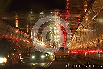 Lincoln tunnel Stock Photo