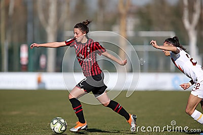 Italian Soccer Serie A Women Championship AC Milan vs Roma Women Editorial Stock Photo