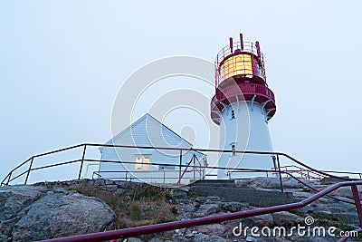 Lindesnes lighthouse in Norway Stock Photo