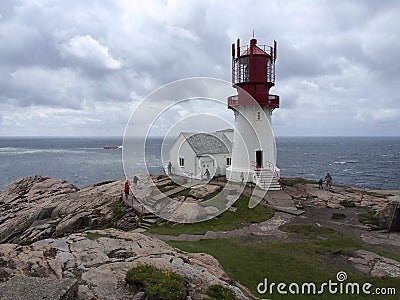 Lindesnes Lighthouse Stock Photo