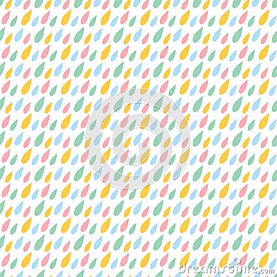 Line abstract seamless pattern with drops Vector Illustration